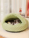 Cozy Cave Pet Nest with Plush Interior